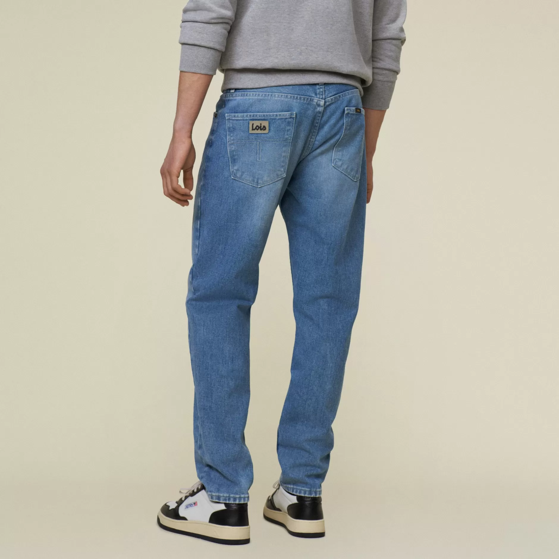 Online Lois Jeans Bruno-L Columbus Left - Relaxed Tapered Fit Light Blue