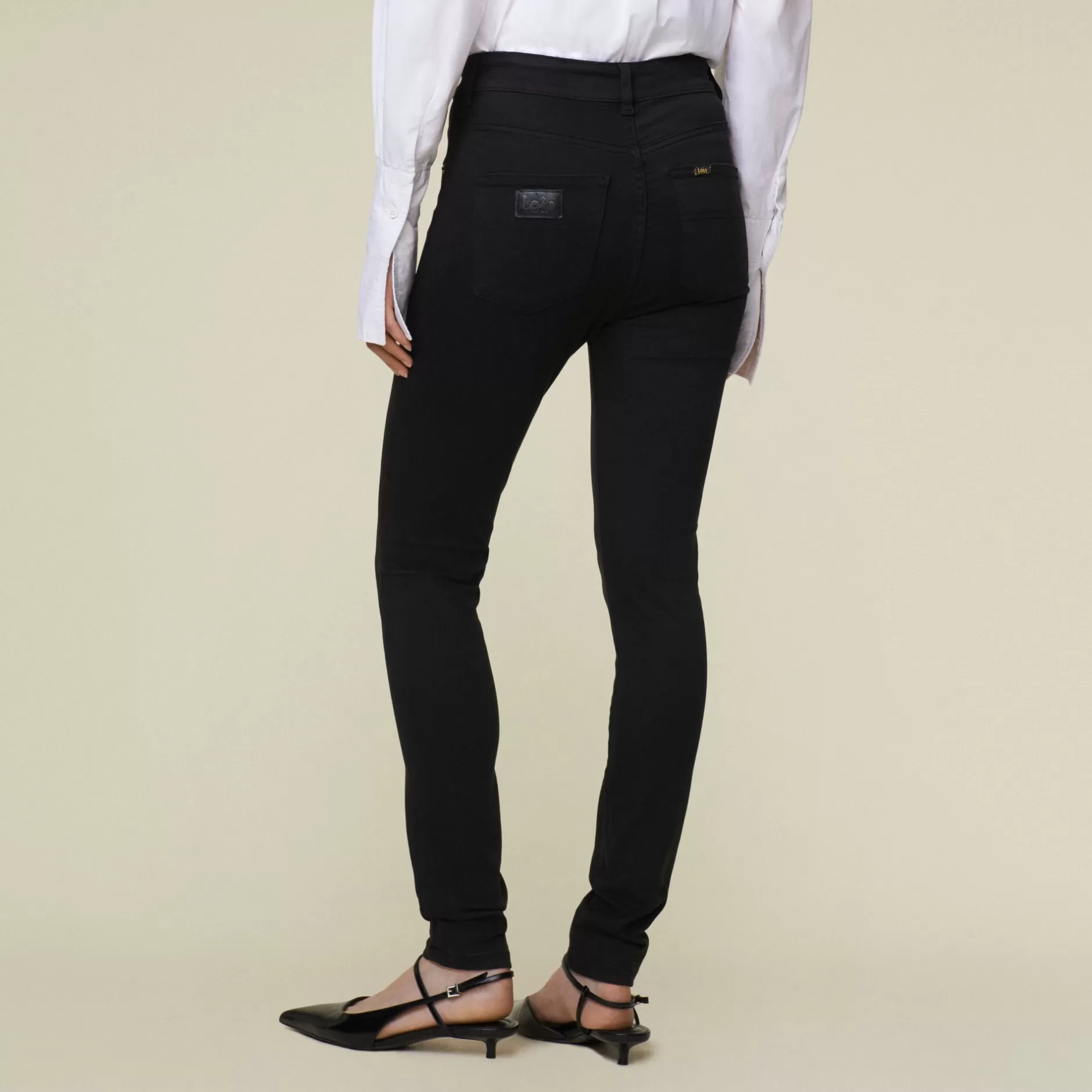 Shop Lois Jeans Celia Kilian Clean Noir - High Rise Skinny Black