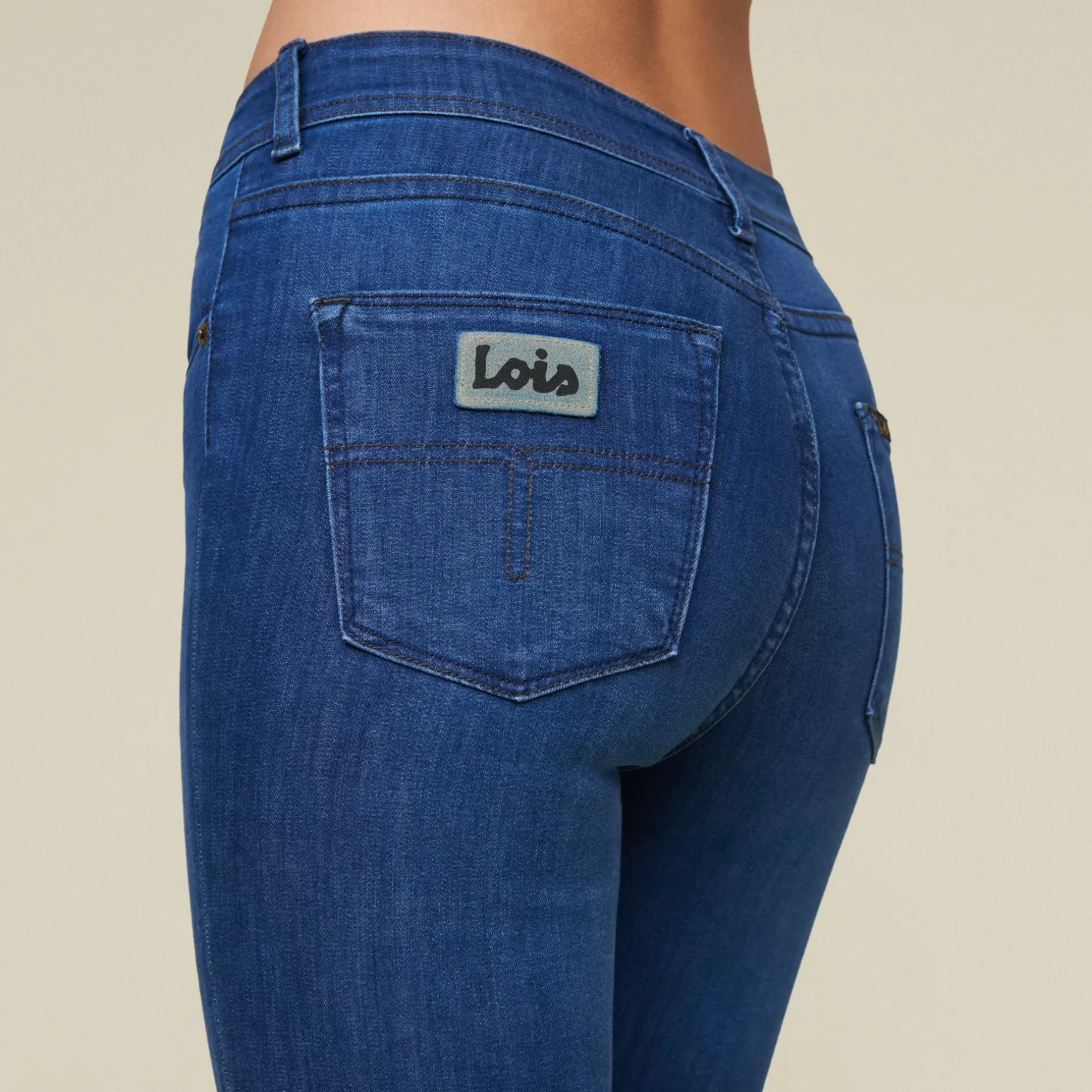 New Lois Jeans Celia Leia Teal - High Rise Skinny Medium Blue