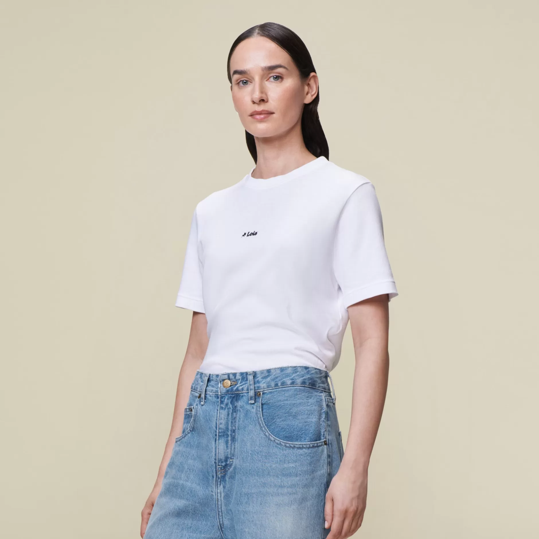 Fashion Lois Jeans Cherry Tee Lois Center - Cropped Tee