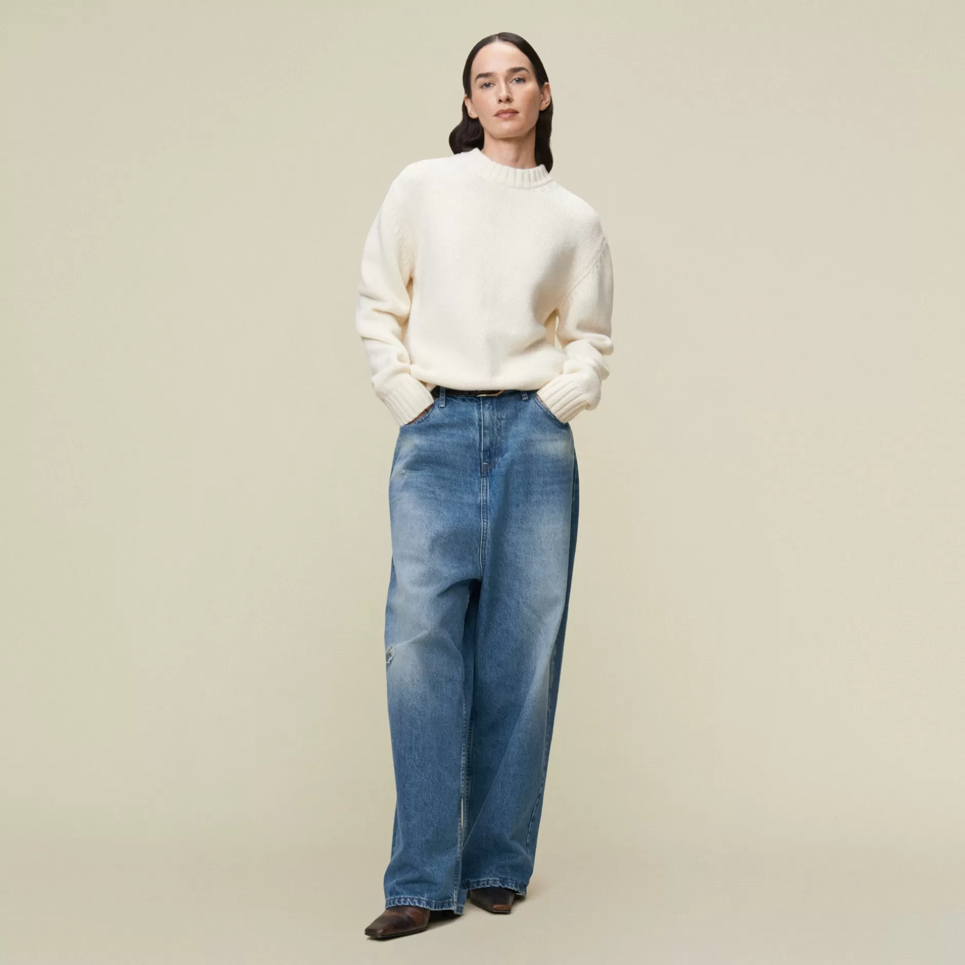 Sale Lois Jeans Davis Crudo - Knit Ecru