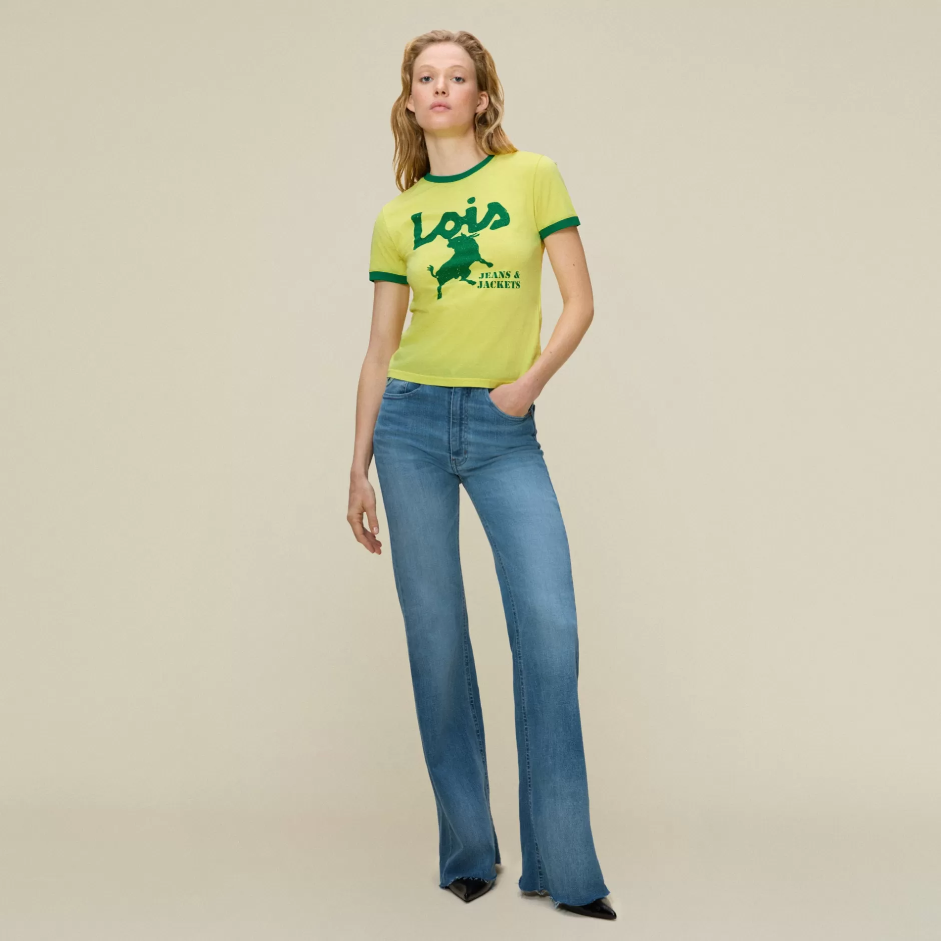 Cheap Lois Jeans Emma Brazilian Legend - Tee Yellow