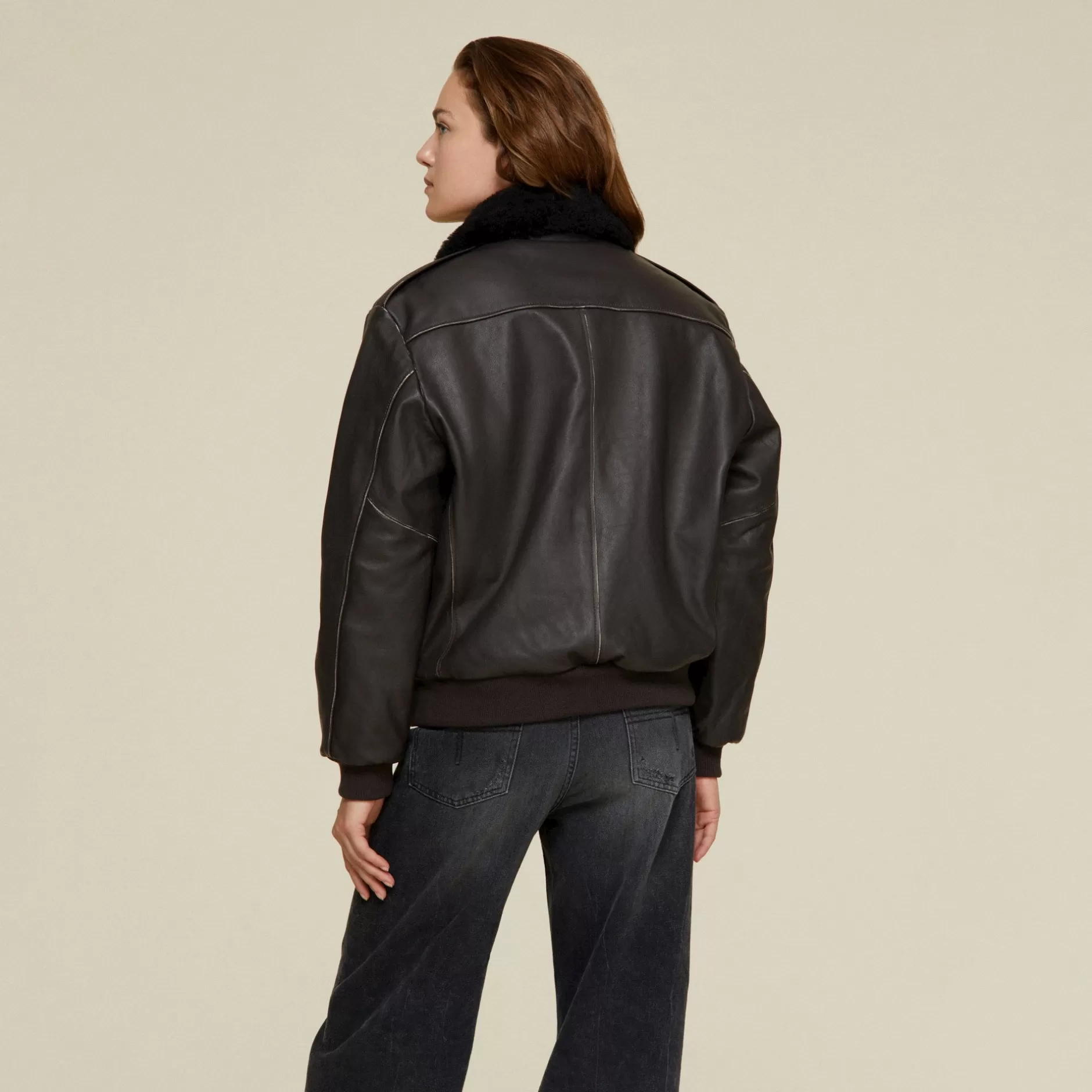 Online Lois Jeans Ethan Flight Jacket Brown