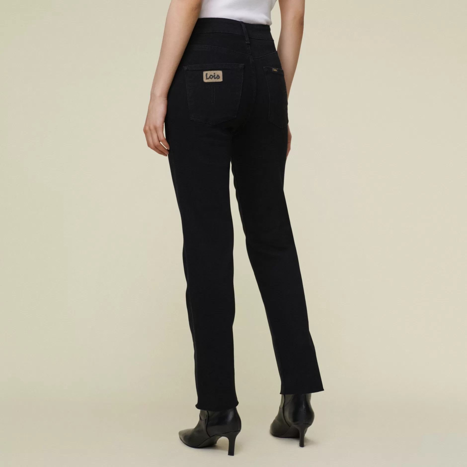 Store Lois Jeans Malena-F Edge The Caspar - High Rise Straight Fit Black