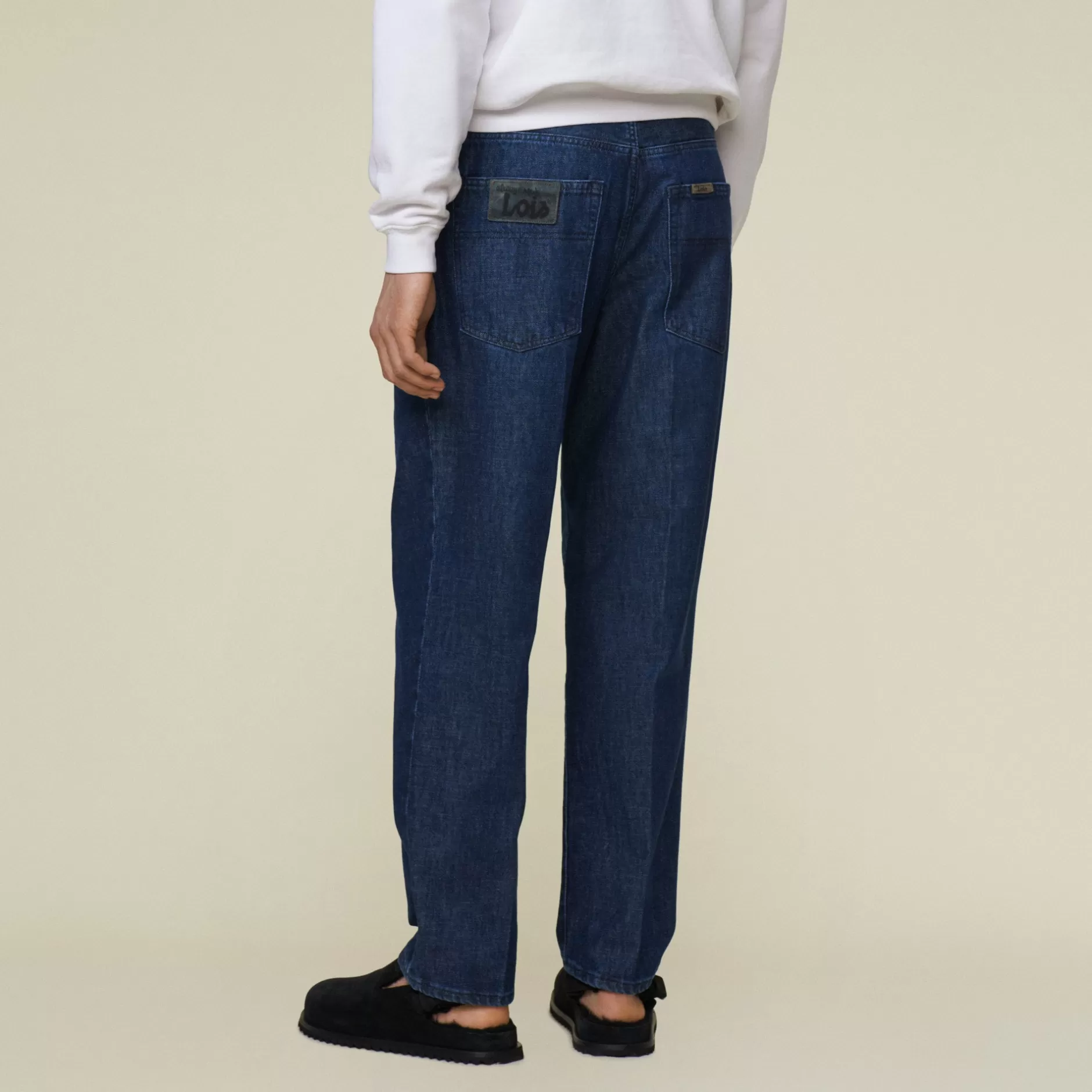 Discount Lois Jeans New Sammy Olimpo Rinse - Loose Tapered Chino Dark Blue