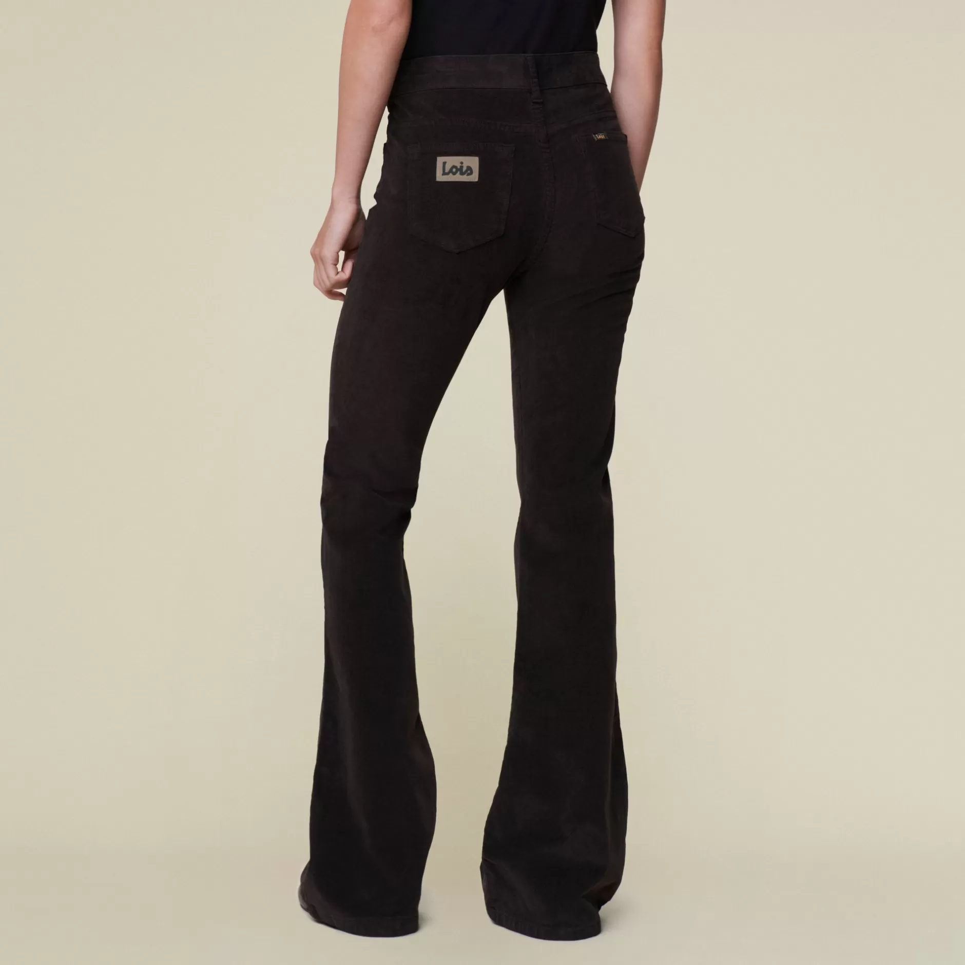 New Lois Jeans Raval 16 Micro Vintage - High Rise Flare Brown