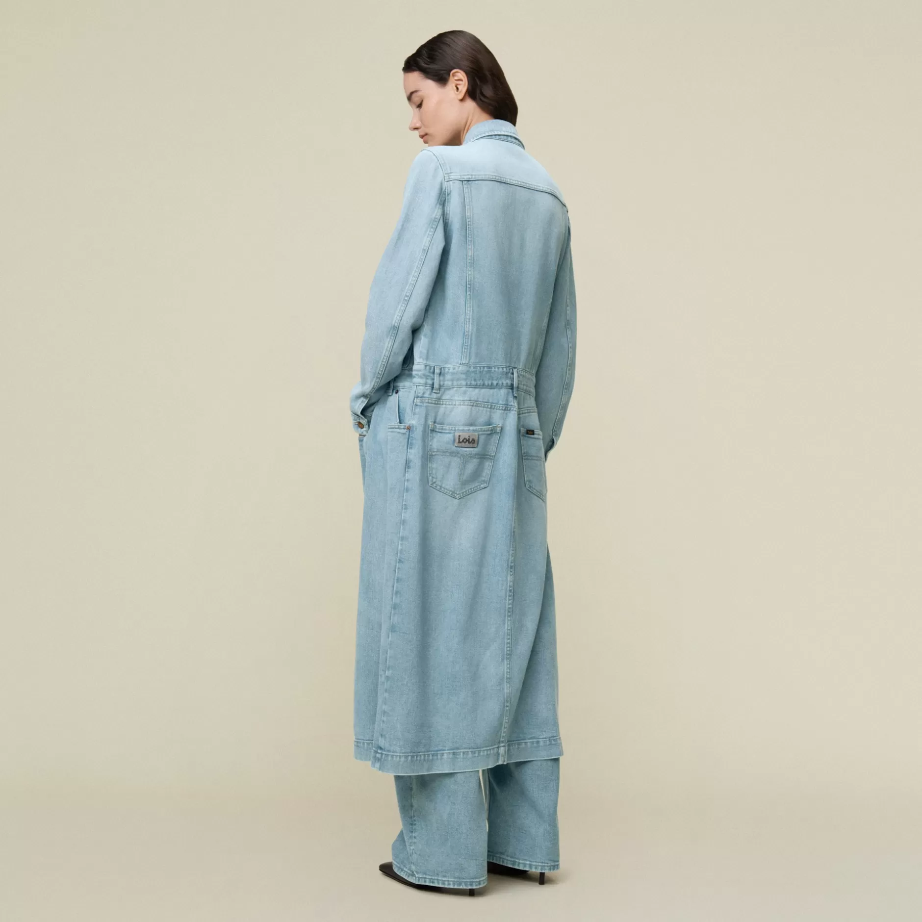 Store Lois Jeans Soleil Soft Amazon Pale - Jacket Light Blue